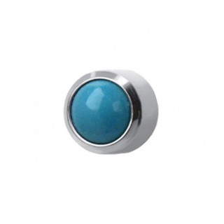 Сережки-голки для проколу вух Studex завальцювання розмір R-305W Бірюза