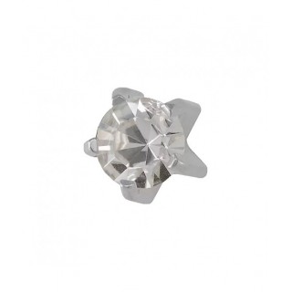 Сережки-голки для проколу вух Studex завальцювання розмір М-104W Кришталь без покриття