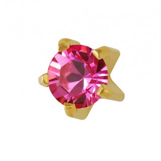 Сережки-голки для проколу вух Studex крапан L-110 Турмалін