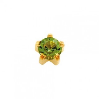 Сережки-голки для проколу вух Studex крапан L-108 Хризоліт