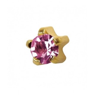 Сережки-голки для проколу вух Studex завальцювання розмір М-110 Турмалін