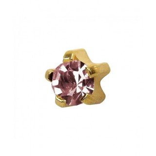 Сережки-голки для проколу вух Studex завальцювання розмір L-106 Олександріт