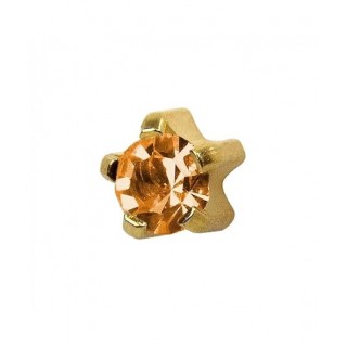 Сережки-голки для проколу вух Studex завальцювання розмір L-111 Топаз