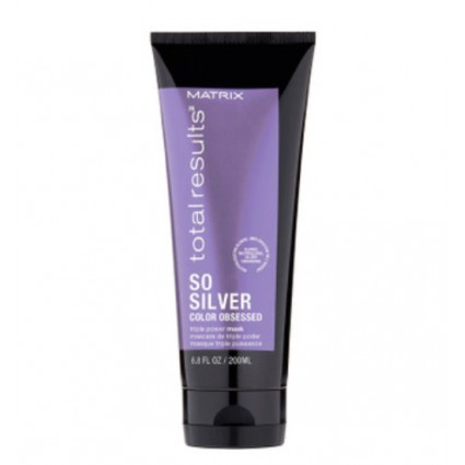 Маска потрійної дії Matrix Total results Color Obsesed So Silver для світлих і платинових волосся 200 мл