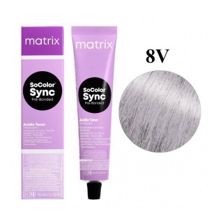 Тонер на кислотній основі для волосся 8V Matrix Color Sync фіолетовий 90 мл