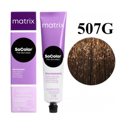 Стійка крем-фарба Matrix SOCOLOR.Pre-Bonded Extra Coverage 507G Блондин золотистий 90 мл Стійка крем-фарба Matrix SOCOLOR.Pre-Bonded Extra Coverage 507G Блондин золотистий 90 мл