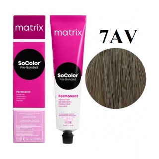 Стійка крем-фарба Matrix Socolor Pre-Bonded 7AV Блондин попелясто-перламутровий 90 мл