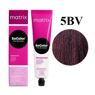 Стійка крем-фарба Matrix Socolor Pre-Bonded 5BV Світлий шатен коричнево-перламутровий 90 мл