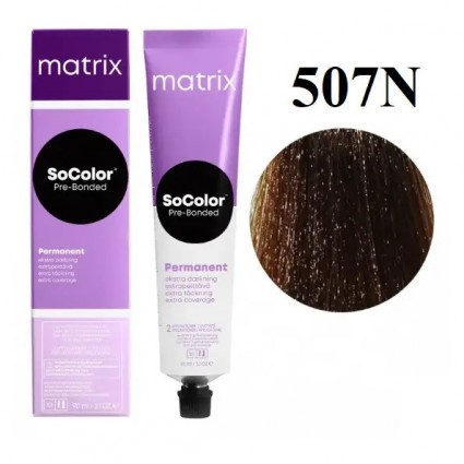 Стійка крем фарба Matrix SOCOLOR Pre-Bonded Extra Coverage 507N Блондин натуральний 90 мл