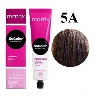 Стійка крем-фарба Matrix Socolor Pre-Bonded 5A Світлий шатен попелястий 90 мл