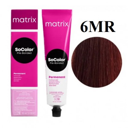 Стійка крем-фарба Matrix Socolor Pre-Bonded 6MR Темний блондин моко червоний 90 мл