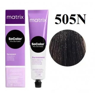 Стійка крем-фарба для волосся Matrix SOCOLOR.Pre-Bonded Extra Coverage 505N Натуральний світлий шатен 90 мл