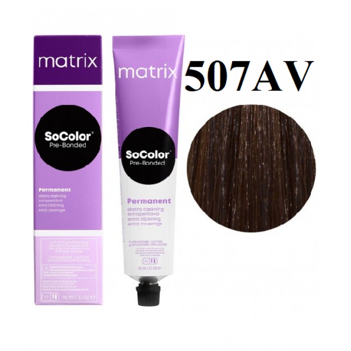 Стійка крем фарба Matrix SOCOLOR Pre-Bonded Extra Coverage 507AV ...