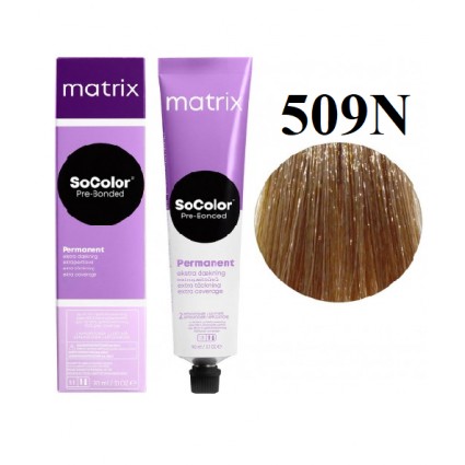 Стійка крем фарба Matrix SOCOLOR Pre-Bonded Extra Coverage 509N дуже світлий блондин 90 мл