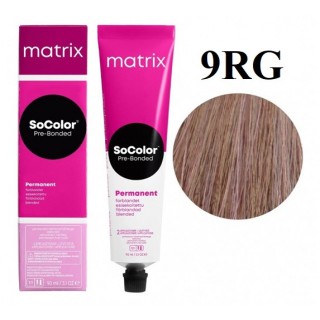 Стійка крем-фарба Matrix Socolor Pre-Bonded 9RG Дуже світлий блондин червоний золотистий 90 мл