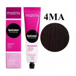 Стійка крем-фарба Matrix Socolor Pre-Bonded 4MA Шатен моко попелястий 90 мл