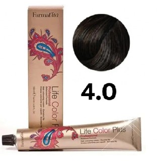 Стійка крем-фарба Farmavita Life Color Plus 4.0 Каштановий 100 мл