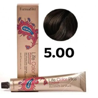 Стійка крем-фарба Farmavita Life Color Plus 5.00 Насичений світло-каштановий 100 мл
