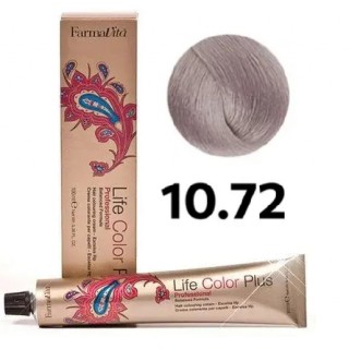 Стійка крем-фарба Farmavita Life Color Plus 10.72 Платиновий блондин коричнево-переламутровий 100 мл