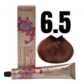 Стійка крем-фарба Farmavita Life Color Plus 6.5 Темний блондин червоне дерево 100 мл