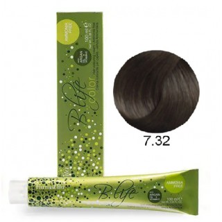 Безаміачна крем-фарба FarmaVita B.Life Color 7.32 Блондин золотисто-перламутровий 100 мл