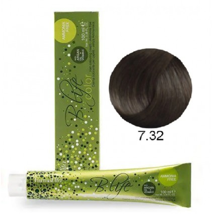 Безаміачна крем-фарба FarmaVita B.Life Color 7.32 Блондин золотисто-перламутровий 100 мл Безаміачна крем-фарба FarmaVita B.Life Color 7.32 Блондин золотисто-перламутровий 100 мл