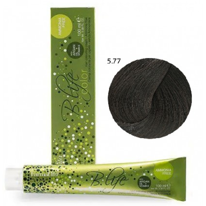 Безамміачна крем-фарба FarmaVita B.Life Color 5.77 Середній інтенсивний коричневий кашемір 100 мл
