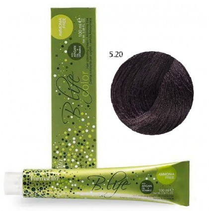 Безамміачна крем-фарба FarmaVita B.Life Color 5.20 Світло-каштановий ірис 100 мл