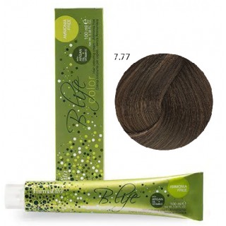 Безамміачна крем-фарба FarmaVita B.Life Color 7.77 Дуже світлий інтенсивний коричневий кашемір 100 мл