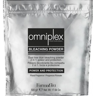 Порошок освітлювальний 2в1 блакитний FarmaVita Omniplex Bleaching 500 г