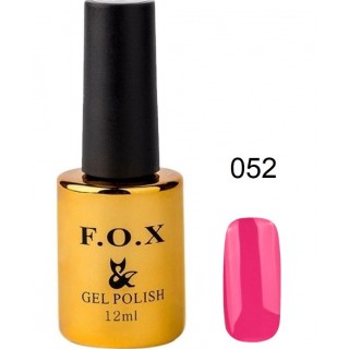 Гель-лак F.O.X Gel Polish Gold Pigment 052 темно-рожевий з малиновим відтінком 12 мл