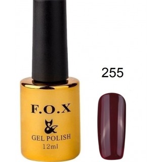 Гель-лак F.O.X gel-polish gold Pigment 255 темно-бордовий 12 мл