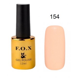 Гель-лак F.O.X Gel Polish Gold Pigment 154 бежево-молочно-рожевий 12 мл