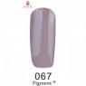 Гель-лак F.O.X Gel Polish Gold Pigment 067 світлий сіро-бежевий 12 мл