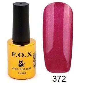 Гель-лак F.O.X Gel Polish Gold Pigment 372 бордовий з мікроблоском 12 мл