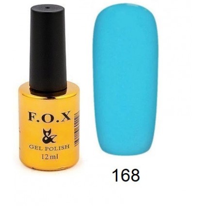 Гель-лак F.O.X Gel Polish Gold Pigment 168 блакитний 12 мл