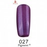 Гель-лак F.O.X Gel Polish Gold Pigment 027 синьо-фіолетовий з перламутром і мікроблеском 12 мл
