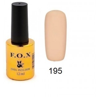 Гель-лак F.O.X Gel Polish Gold Pigment 195 молочно-рожево-бежевий 12 мл