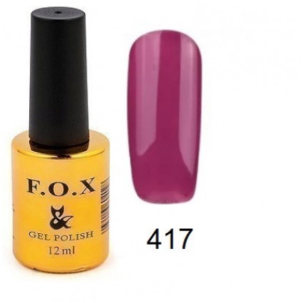 Гель-лак F.O.X Gel Polish Gold Pigment 417 фіолетово-малиновий 12 мл