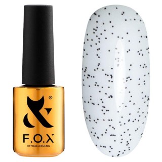 Топ для гель-лаку F.O.X Top Dot Black чорні домішки 7 мл