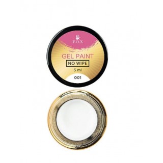 Гель-фарба без липкого шару F.O.X Gel paint No Wipe 001 5 мл
