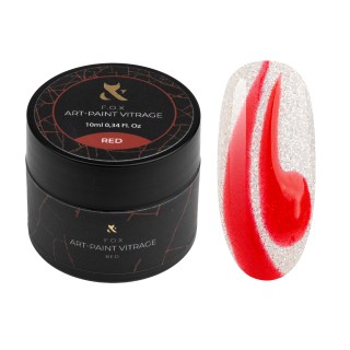 Гель-фарба вітражна F.O.X Art-paint Vitrage Red 10 мл