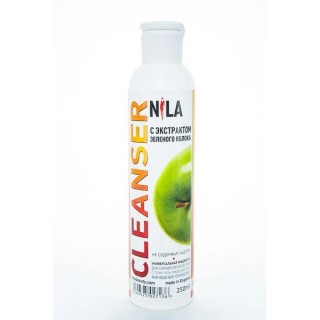 Рідина для зняття липкого шару зелене яблуко 250 мл Cleanser Nila