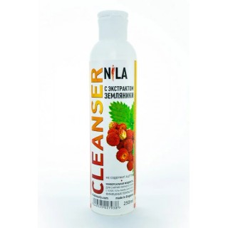 Рідина д/зняття липкого шару суниця 250 мл Cleanser Nila