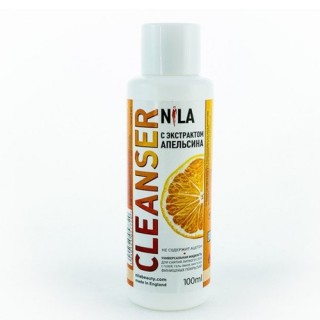 Рідина для зняття липкого шару апельсин 100 мл Cleanser Nila