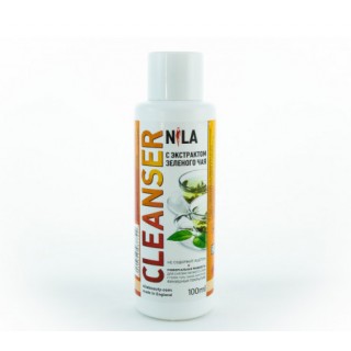 Рідина д/зняття липкого шару зелений чай 100 мл Cleanser Nila
