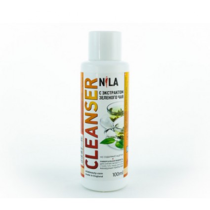 Рідина д/зняття липкого шару зелений чай 100 мл Cleanser Nila