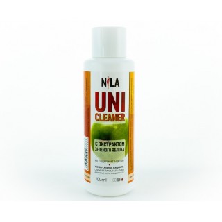 Рідина д/зняття липкого шару зелене яблуко 100 мл Cleanser Nila