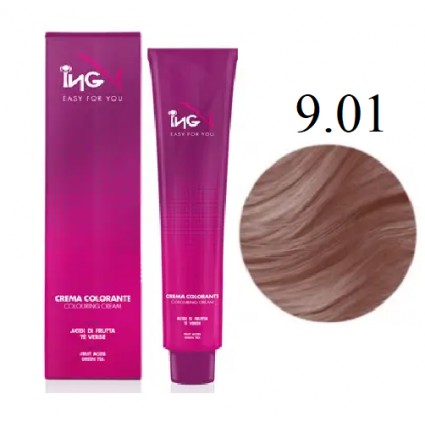 Крем-краска для волос ING Professional Coloring Cream 9.01 Екстра світло-русий натурально-попелястий 100 мл