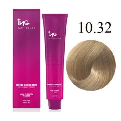 Крем-фарба для волосся ING Professional Colouring Cream 10.32 Блондин платиновий бежевий 100 мл